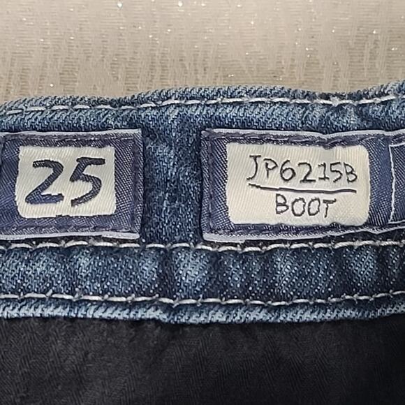 Miss Me JP6215B bootcut women's jeans Size 25 Blingy Y2K Rodeo Country Western - Picture 5 of 13